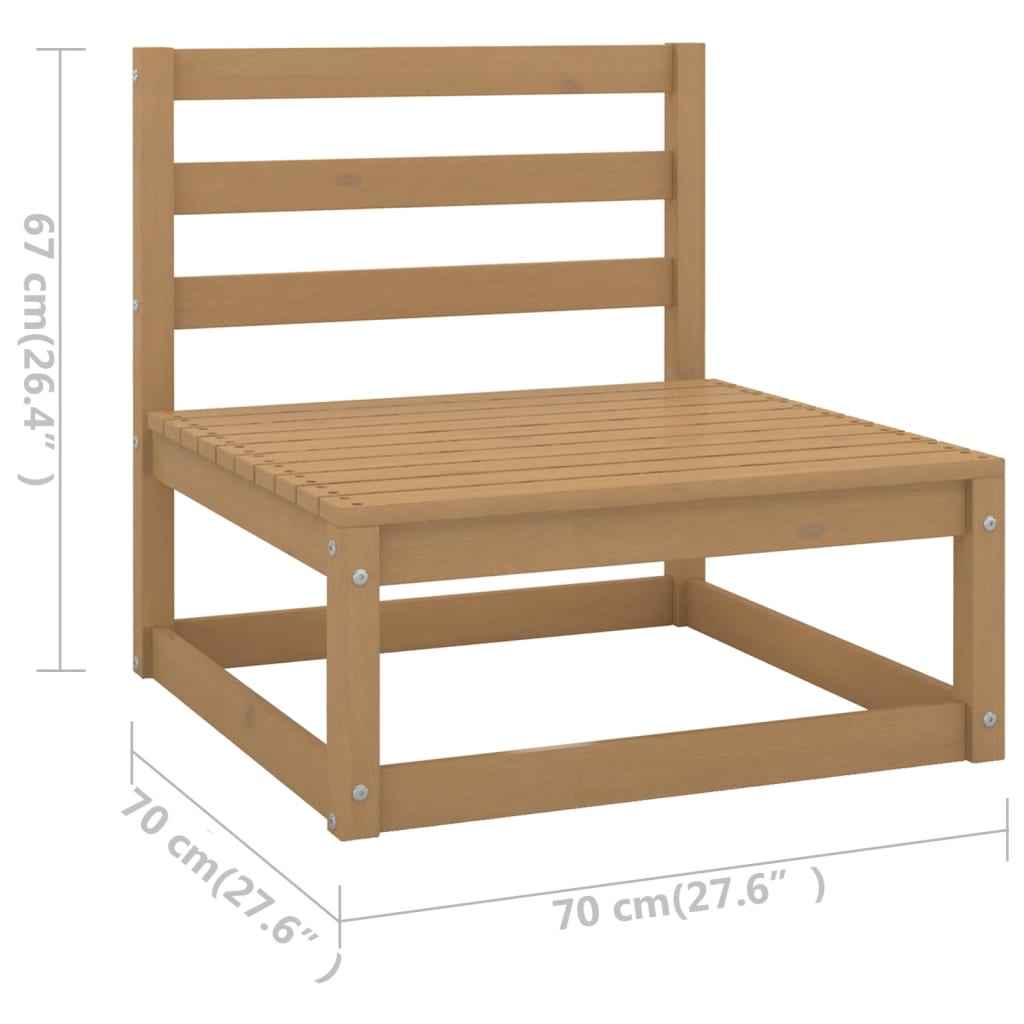 vidaXL 12 pcs conjunto lounge de jardim pinho maciço