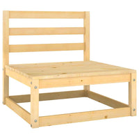 vidaXL 8 pcs conjunto lounge de jardim pinho maciço