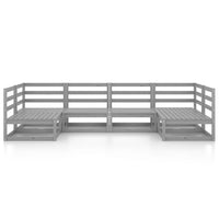 vidaXL 6 pcs conjunto lounge de jardim pinho maciço