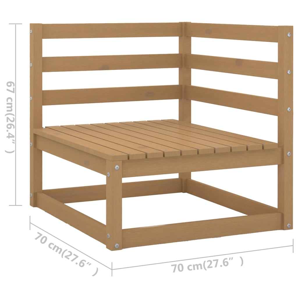 vidaXL 13 pcs conjunto lounge de jardim pinho maciço
