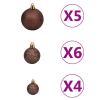 vidaXL Árvore Natal artificial LEDs/bolas 150cm abeto caucasiano verde
