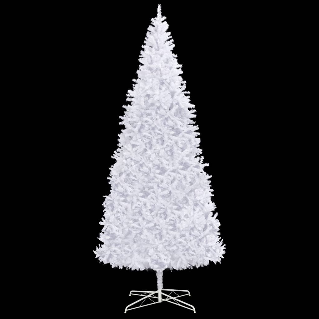 vidaXL Árvore de Natal artificial pré-iluminada 400 cm branco