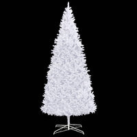 vidaXL Árvore de Natal artificial pré-iluminada 400 cm branco
