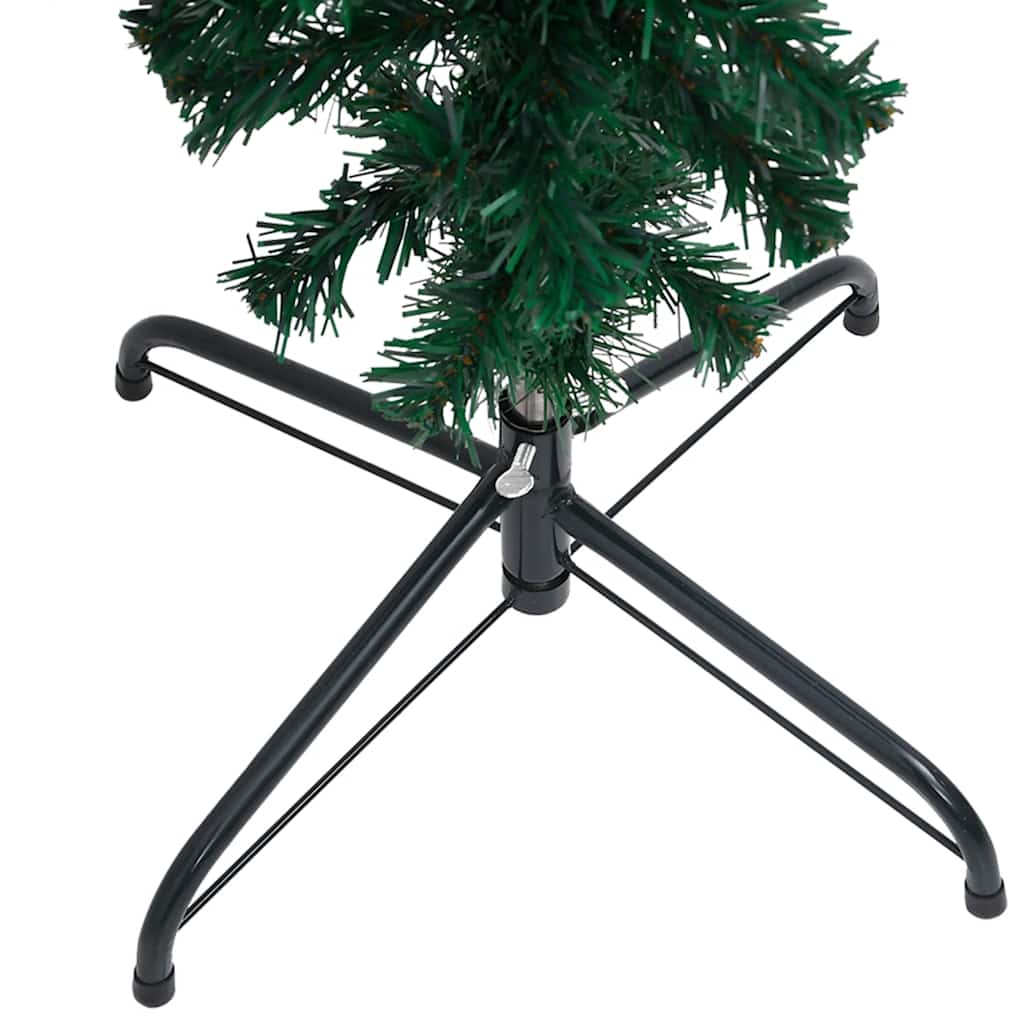 vidaXL Árvore de Natal artificial invertida com luzes LED/bolas 180 cm