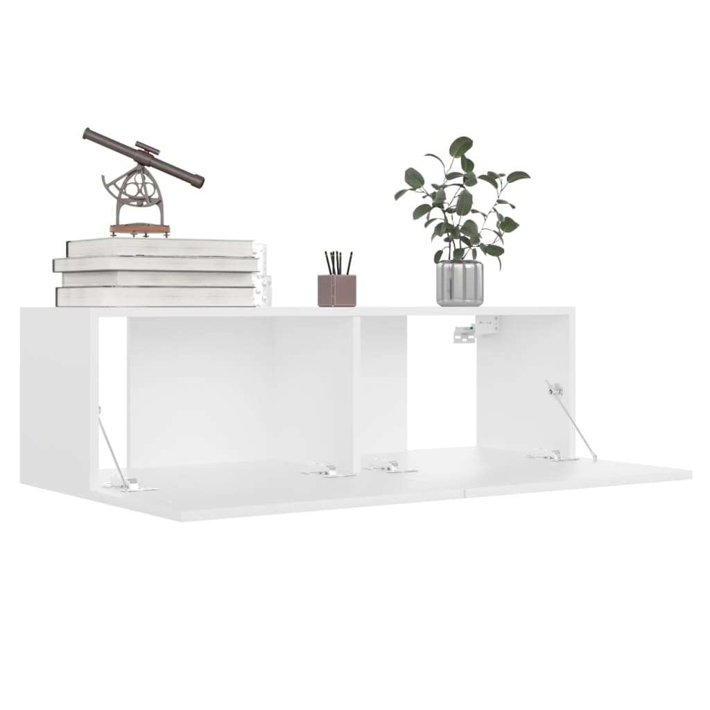 vidaXL 8 pcs conjunto de móveis de TV contraplacado branco