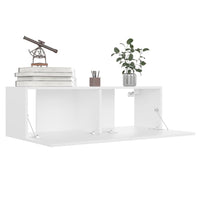 vidaXL 8 pcs conjunto de móveis de TV contraplacado branco