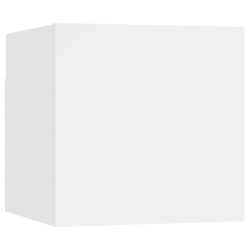 vidaXL 8 pcs conjunto de móveis de TV contraplacado branco