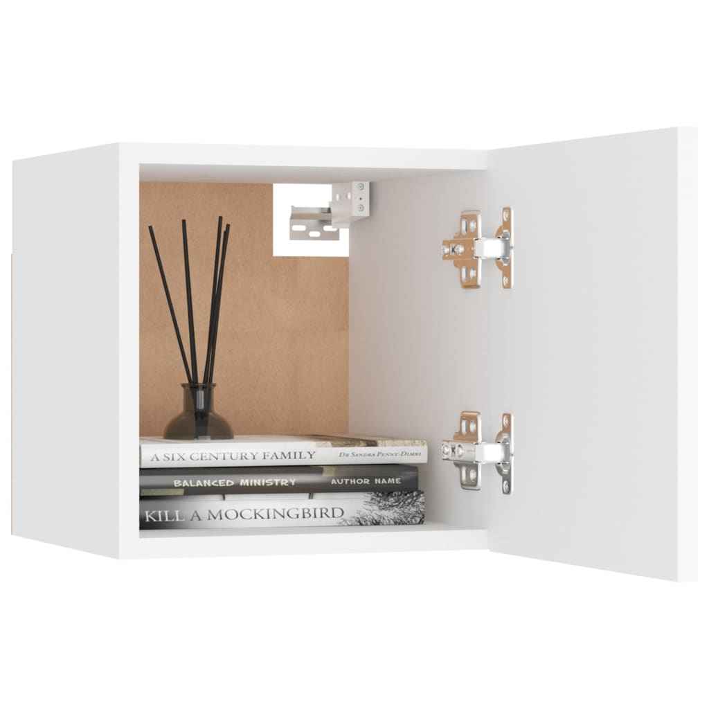 vidaXL 8 pcs conjunto de móveis de TV contraplacado branco