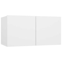 vidaXL 8 pcs conjunto de móveis de TV derivados de madeira branco