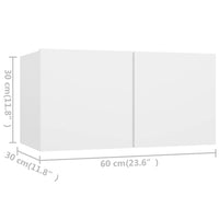 vidaXL 6 pcs conjunto de móveis de TV derivados de madeira branco