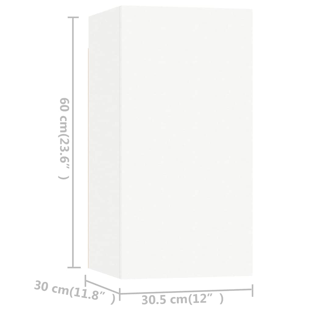 vidaXL 6 pcs conjunto de móveis de TV derivados de madeira branco