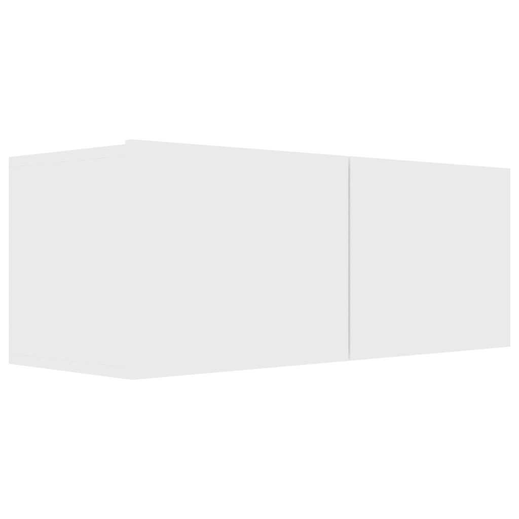 vidaXL 8 pcs conjunto de móveis de TV derivados de madeira branco