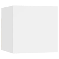 vidaXL 8 pcs conjunto de móveis de TV derivados de madeira branco