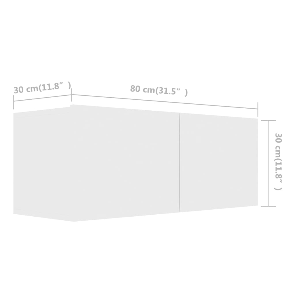 vidaXL 5 pcs conjunto de móveis de TV derivados de madeira branco