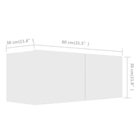 vidaXL 5 pcs conjunto de móveis de TV derivados de madeira branco