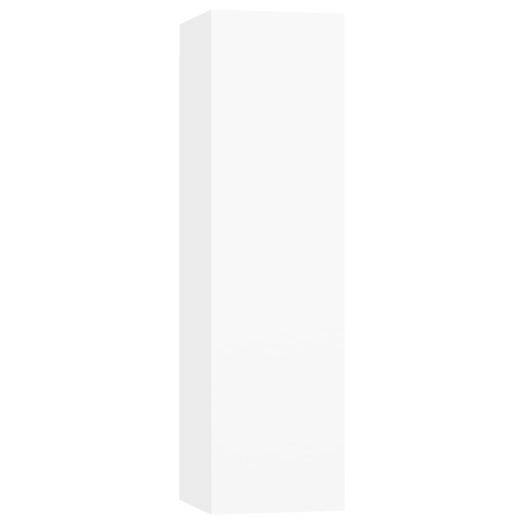 vidaXL 7 pcs conjunto de móveis de TV derivados de madeira branco