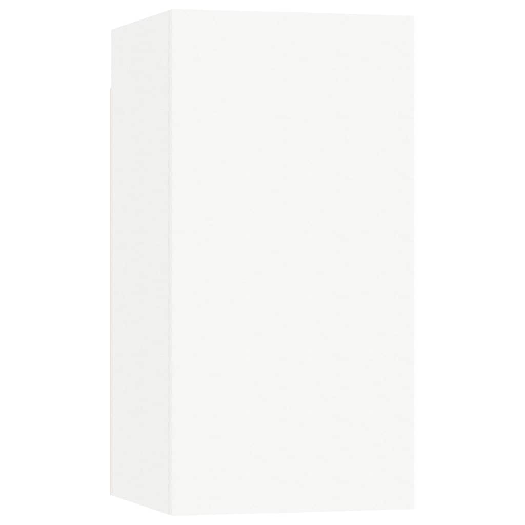 vidaXL 7 pcs conjunto de móveis de TV derivados de madeira branco