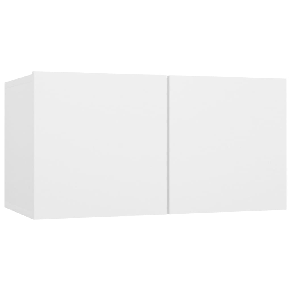 vidaXL 10 pcs conjunto de móveis de TV derivados de madeira branco