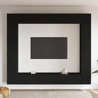 vidaXL 8 pcs conjunto de móveis de TV contraplacado branco