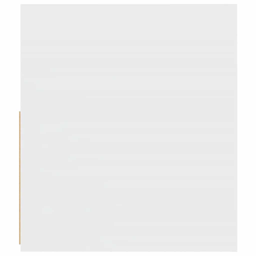 vidaXL Mesas cabeceira c/ luzes LED 2 pcs 60x35x40 cm branco