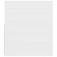 vidaXL Mesas cabeceira c/ luzes LED 2 pcs 60x35x40 cm branco