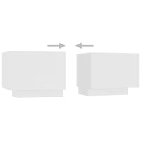 vidaXL Móvel de TV com luzes LED 180x35x40 cm branco