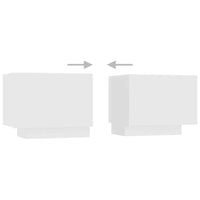 vidaXL Móvel de TV com luzes LED 200x35x40 cm branco