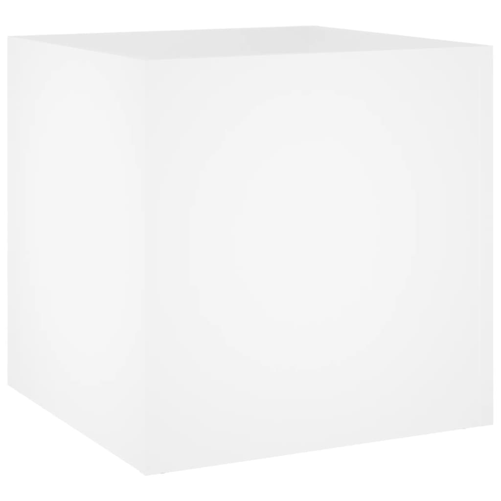 vidaXL Conjunto de móveis de corredor derivados de madeira branco