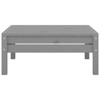 vidaXL 5 pcs conjunto lounge de jardim pinho maciço cinzento