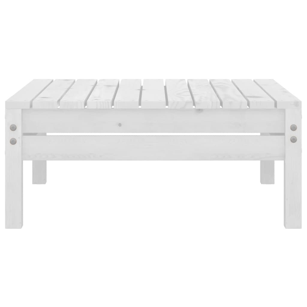 vidaXL 9 pcs conjunto lounge de jardim pinho maciço branco