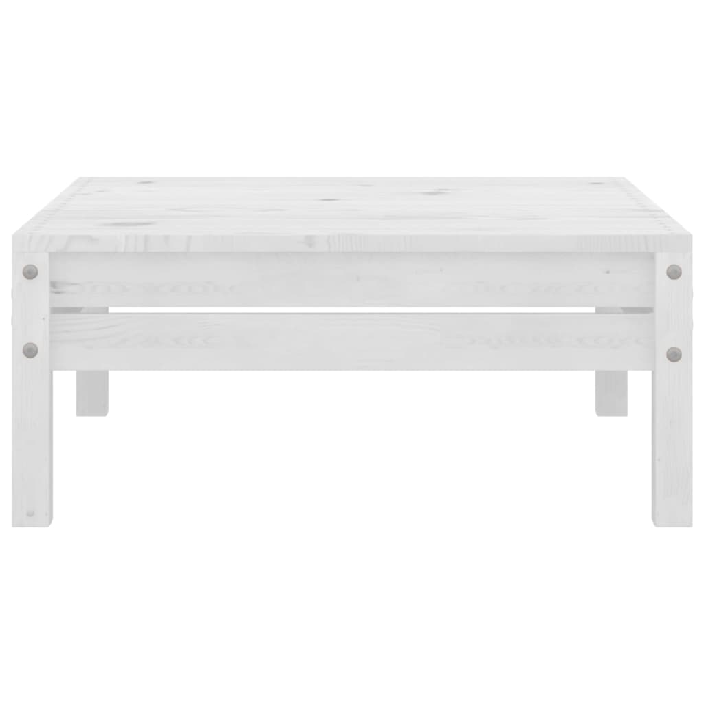 vidaXL 9 pcs conjunto lounge de jardim pinho maciço branco