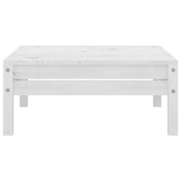 vidaXL 9 pcs conjunto lounge de jardim pinho maciço branco