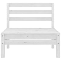 vidaXL 6 pcs conjunto lounge de jardim pinho maciço branco