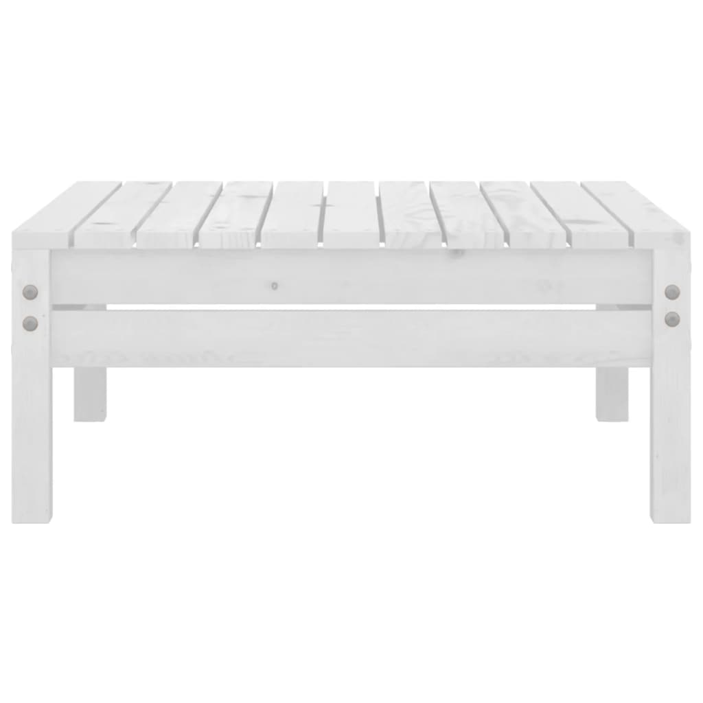 vidaXL 5 pcs conjunto lounge de jardim pinho maciço branco