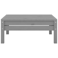 vidaXL 5 pcs conjunto lounge de jardim pinho maciço cinzento