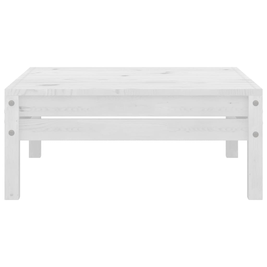 vidaXL 9 pcs conjunto lounge de jardim pinho maciço branco