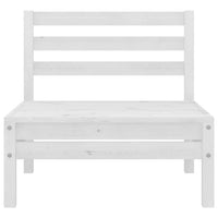 vidaXL 9 pcs conjunto lounge de jardim pinho maciço branco