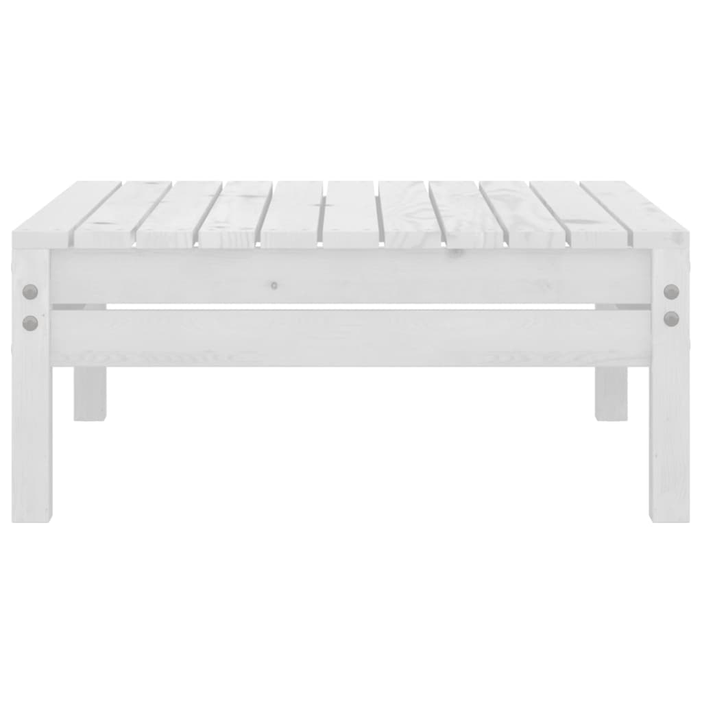 vidaXL 9 pcs conjunto lounge de jardim pinho maciço branco