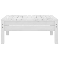 vidaXL 9 pcs conjunto lounge de jardim pinho maciço branco
