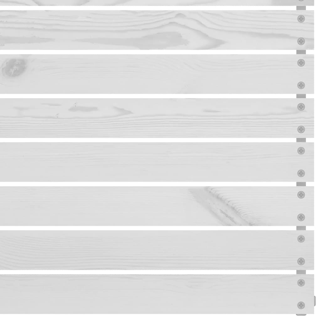 vidaXL 7 pcs conjunto lounge de jardim pinho maciço branco