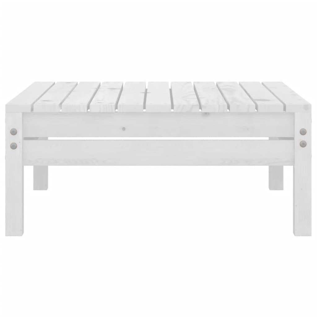 vidaXL 7 pcs conjunto lounge de jardim pinho maciço branco