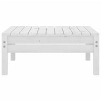 vidaXL 7 pcs conjunto lounge de jardim pinho maciço branco