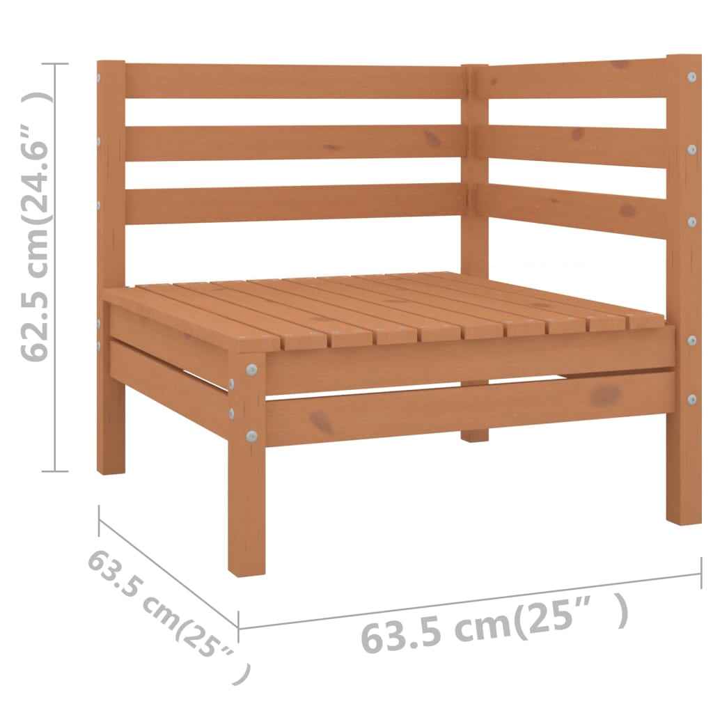 vidaXL 8 pcs conjunto lounge de jardim pinho maciço