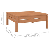 vidaXL 8 pcs conjunto lounge de jardim pinho maciço