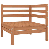 vidaXL 8 pcs conjunto lounge de jardim pinho maciço
