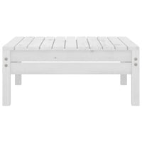 vidaXL 7 pcs conjunto lounge de jardim pinho maciço branco