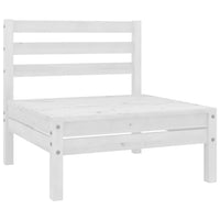 vidaXL 6 pcs conjunto lounge de jardim pinho maciço branco