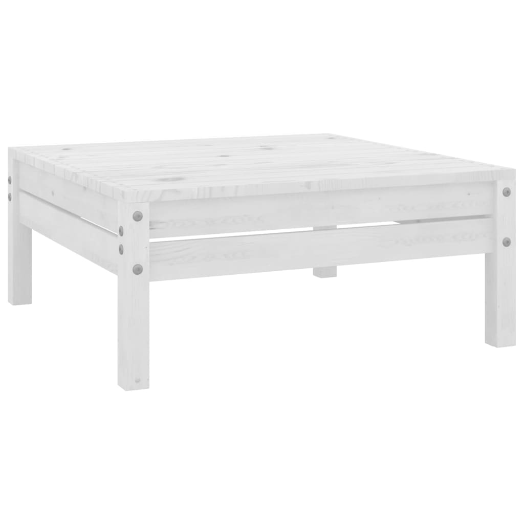 vidaXL 6 pcs conjunto lounge de jardim pinho maciço branco