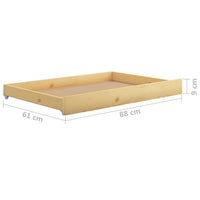 vidaXL Estrutura sofá-cama de puxar 2x(90x200) cm pinho maciço branco
