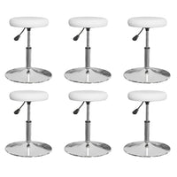 vidaXL Cadeiras de jantar 4 pcs couro artificial branco